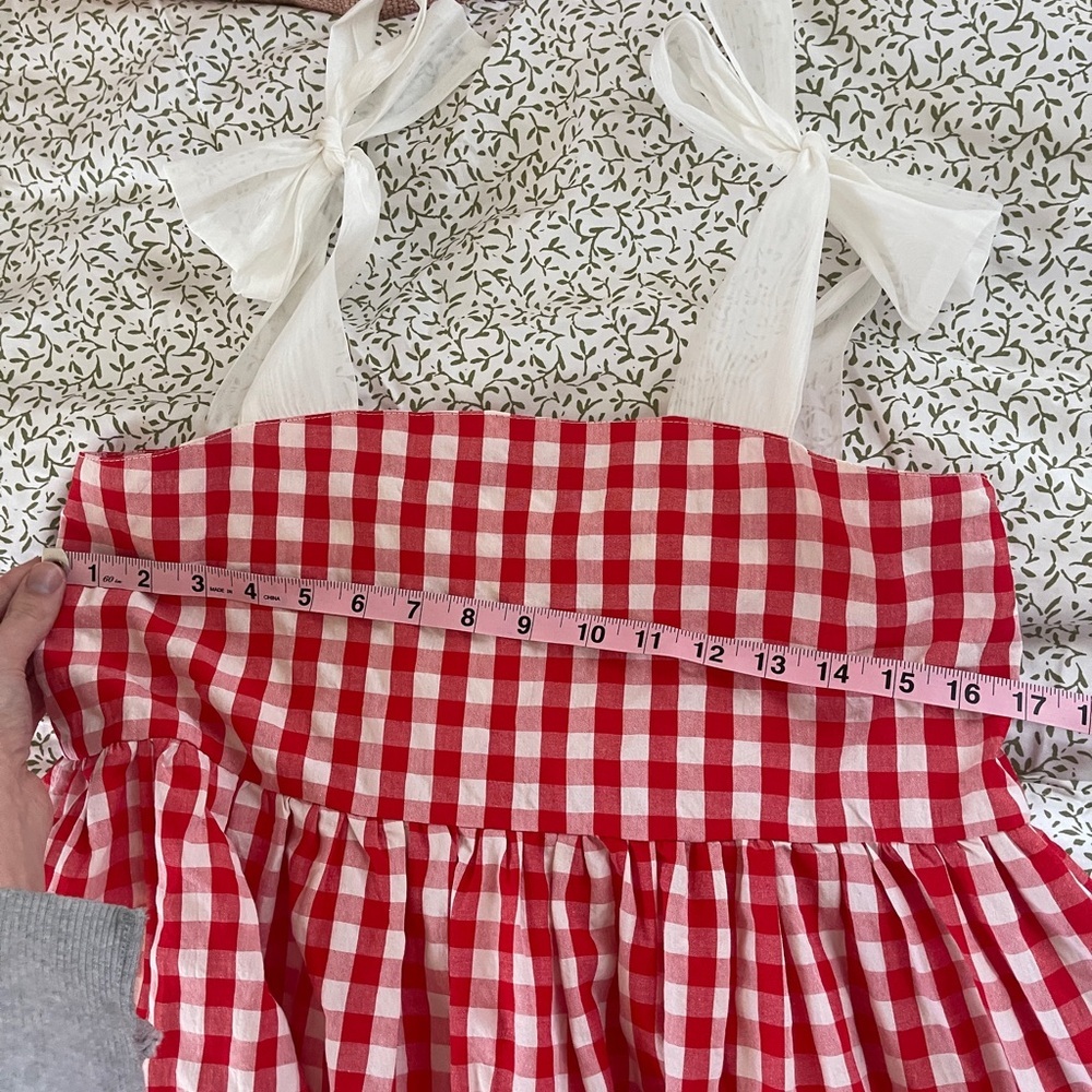 Sister Jane Love Note gingham midi dress size XS spring country cottagecore - Picture 15 of 15